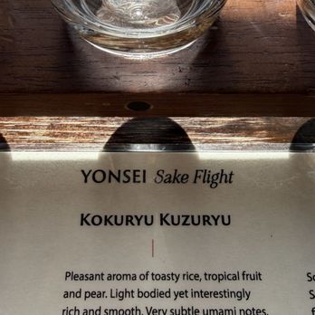Yonsei Handrolls - My fav of the sake flight - Japanese Near Me - Oakland, California Yonsei Handrolls - My fav of the sake flight - Japanese Near Me - Oakland, California