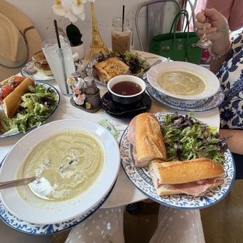 Voila Cafe - Soupe A L'Oignon Gratinee Potage Parmentier Baguette Jambon Beurre Croque Monsieur Natural Lemonades Pan Bagnat - French Near Me - San Antonio, Texas Voila Cafe - Soupe A L'Oignon Gratinee Potage Parmentier Baguette Jambon Beurre Croque Monsieur Natural Lemonades Pan Bagnat - French Near Me - San Antonio, Texas