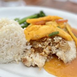 Lava Lava Beach Club - Macadamia crusted fish