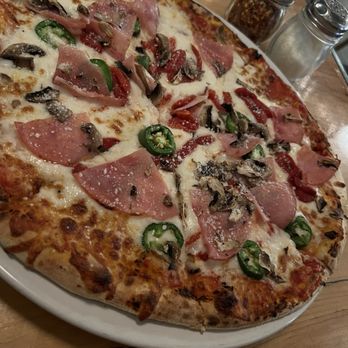 51 Park Restaurant & Tavern - Make your own pie. Capicola ham, fresh cut mushrooms and jalapeño, and roasted red peppers - Pizza Near Me - Lee, Massachusetts 51 Park Restaurant & Tavern - Make your own pie. Capicola ham, fresh cut mushrooms and jalapeño, and roasted red peppers - Pizza Near Me - Lee, Massachusetts