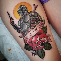 Pink Rose Tattoo