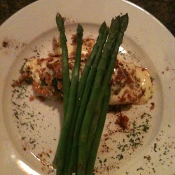 Winston's Cafe - Salmon Oscar with a side od asparagus. - New American Near Me - Chesapeake, Virginia Winston's Cafe - Salmon Oscar with a side od asparagus. - New American Near Me - Chesapeake, Virginia