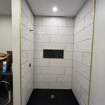DJ Superior Flooring - a walk in shower - Flooring Near Me DJ Superior Flooring - a walk in shower - Flooring Near Me
