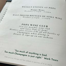 Drink Menu