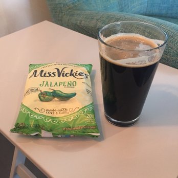 West Pecan Coffee + Beer - Pecan porter and jalapeño chips. - Bars Near Me - Pflugerville, Texas