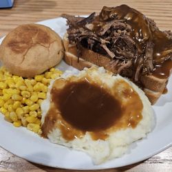 Lighthouse Bar & Grill - Food - Monday special , Pot roast , taters , corn , Everything a growing person needs!