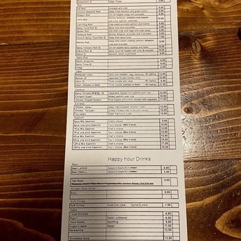 Kansai - Happy hour menu (as of Nov 2021). - Sushi Bars Near Me - Concord, California Kansai - Happy hour menu (as of Nov 2021). - Sushi Bars Near Me - Concord, California