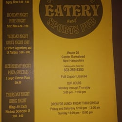 Jj Goodwin's - menu