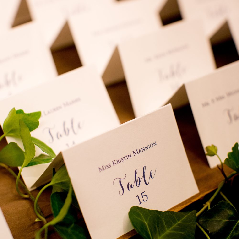 Sass-N-Class - Table cards by Sass-N-Class photo: Olivia Leigh Photographie - Cards & Stationery Near Me - Hinsdale, Illinois