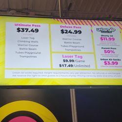 Urban Air Trampoline and Adventure Park - Prices