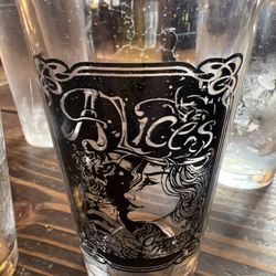 Empty glass, drinks are cold and the brews are tasty!