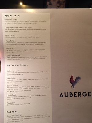 Menu photo 7 Auberge Zionsville, IN