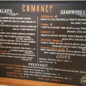 Comoncy - Menu on the wall - Cafes Near Me - Beverly Hills, California Comoncy - Menu on the wall - Cafes Near Me - Beverly Hills, California