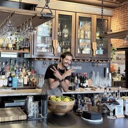 Andy at the bar