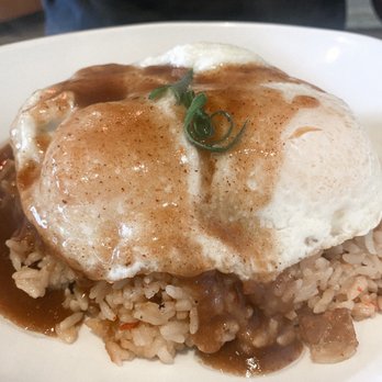 Moena Café - Short Rib Loco Moco with Fried Rice - Cafes Near Me - Honolulu, Hawaii Moena Café - Short Rib Loco Moco with Fried Rice - Cafes Near Me - Honolulu, Hawaii