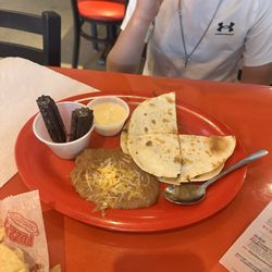 Fuzzy's Taco Shop - Kids steak quesadillas