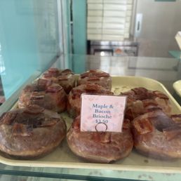 Maple bacon brioche donut
