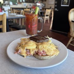Moss Landing Cafe - Eggs Benedict with Crab
