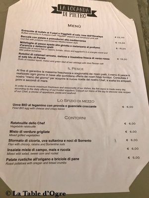 Menu photo 2 La Locanda di Pietro Rome, RM Menu photo 2 La Locanda di Pietro Rome, RM