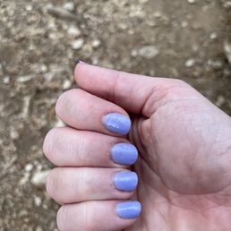 My nails (regular polish) after a week!! How do they still look this good?!