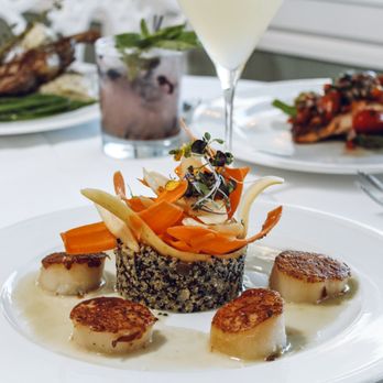 Ocean 7 - scallops and scallops on a plate - New American Near Me - Cape May, New Jersey Ocean 7 - scallops and scallops on a plate - New American Near Me - Cape May, New Jersey