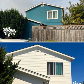 Peninsula Siding Company - Before and after using james hardie siding in pacifica - Siding Near Me - San Mateo, California Peninsula Siding Company - Before and after using james hardie siding in pacifica - Siding Near Me - San Mateo, California