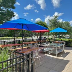 Gogiville - Patio dining tables for Korean bbq.