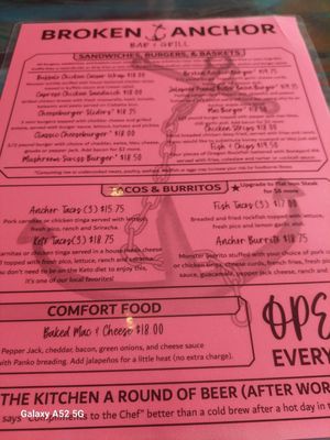 Menu photo 1 Broken Anchor Bar & Grill Bandon, OR Menu photo 1 Broken Anchor Bar & Grill Bandon, OR