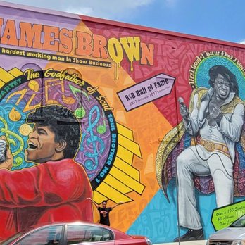 James Brown Mural - Public Art Near Me - Augusta, Georgia James Brown Mural - Public Art Near Me - Augusta, Georgia