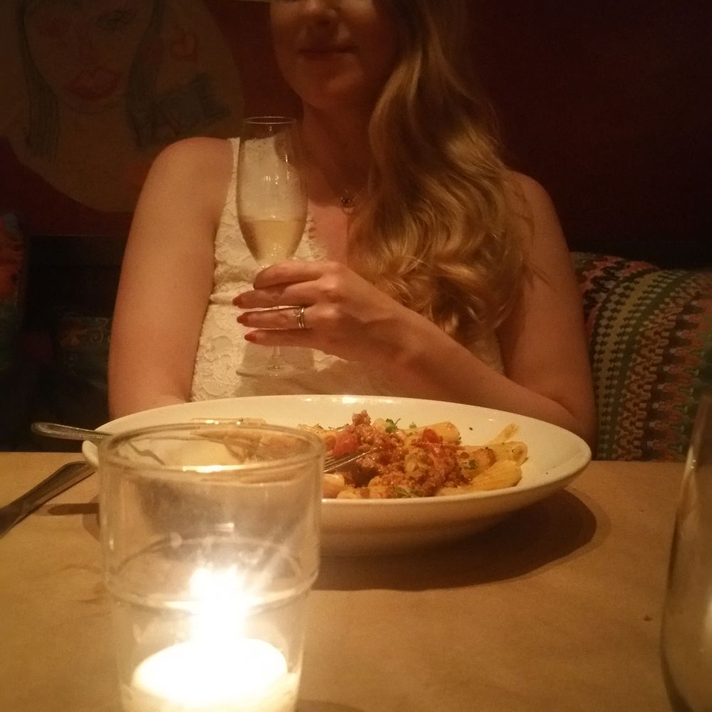 Pace - Enjoying my rigatoni and champagne - Italian Near Me - Los Angeles, California Pace - Enjoying my rigatoni and champagne - Italian Near Me - Los Angeles, California