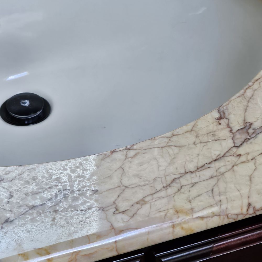 A&B Cleaning Services - Chemical spotting on marble - Home Cleaning Near Me A&B Cleaning Services - Chemical spotting on marble - Home Cleaning Near Me