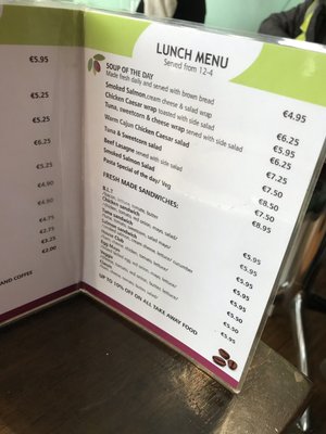 Menu photo 3 Olive Cafe Dublin, D