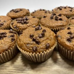 Chocolate Chip Pumpkin Muffin