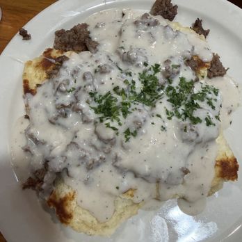 Crooked Tree Cafe - Sausage Biscuit and gravy - Cafes Near Me - Marietta, Georgia
