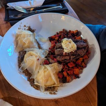 STIR - Filet with ravioli - Cocktail Bars Near Me - Chattanooga, Tennessee