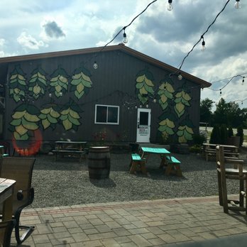 Bangor Beer Company - Outside brew building and beer garden - Brewpubs Near Me - Bangor, Maine