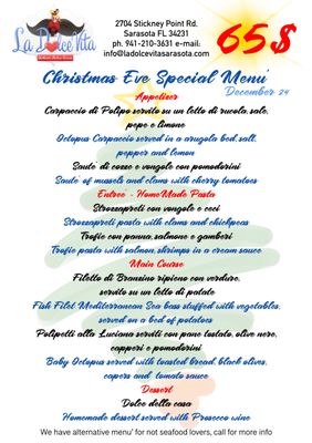 Menu photo 7 La Dolce Vita - Authentic Italian Cuisine Sarasota, FL