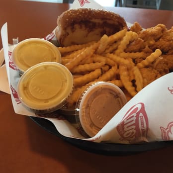 Raising Cane's Chicken Fingers - See there are more sauces available. This place is the best. Honey mustard is great! - Fast Food Near Me - Euless, Texas Raising Cane's Chicken Fingers - See there are more sauces available. This place is the best. Honey mustard is great! - Fast Food Near Me - Euless, Texas