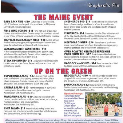 Menu photo 4 Foxboro Sports Tavern Naples, FL Menu photo 4 Foxboro Sports Tavern Naples, FL