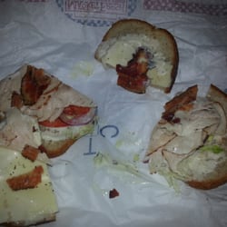 Arby's - Worst sandwich ever! 
Is it really that difficult to make a quality sandwich and put two strips of bacon.
Never again!