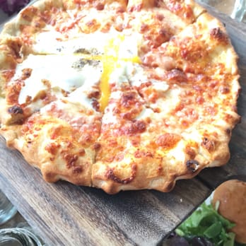 Gather - Fontinella pizza with egg - New American Near Me - Berkeley, California Gather - Fontinella pizza with egg - New American Near Me - Berkeley, California