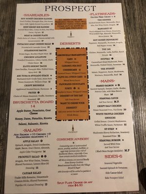 Menu photo 8 Prospect Five Points Jacksonville, FL