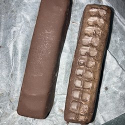 Dark chocolate covered jelly sticks--usually have classic orange or raspberry, now they have pineapple too.