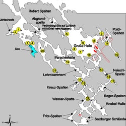 Schönsteinhöhle - Höhlen Plan der Schönsteinhöhle