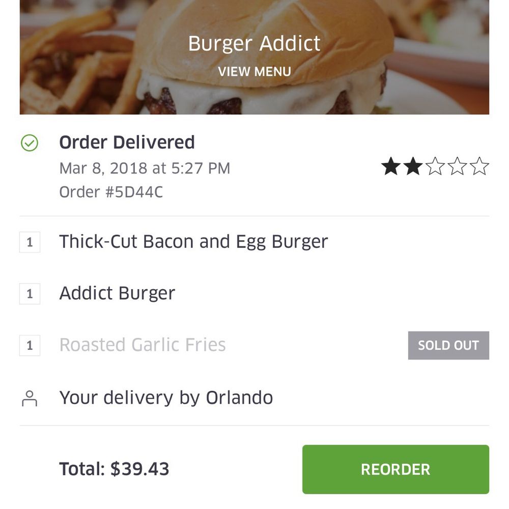Here's the proof of our order, since the owner says I'm lying about ordering. Here's the proof of our order, since the owner says I'm lying about ordering.