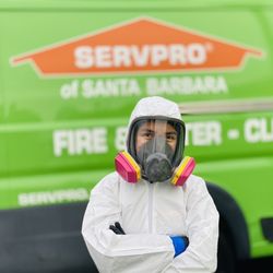 Servpro - Getting ready to disinfect and clean