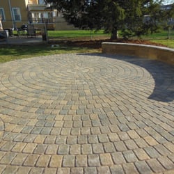Ecoscapes Sustainable Landscaping - Paver Patio with sitting wall in South Minneapolis