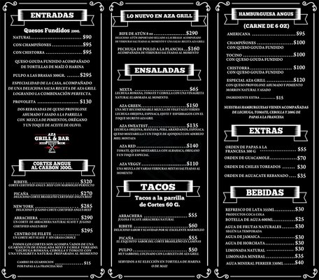Menu photo 2 Aza Grill Cancún, ROO Menu photo 2 Aza Grill Cancún, ROO