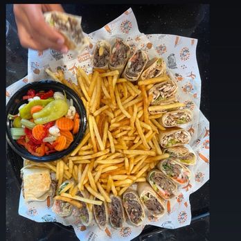 Abu Omar Halal - Glendora - Family tray - Halal Near Me - Glendora, California Abu Omar Halal - Glendora - Family tray - Halal Near Me - Glendora, California