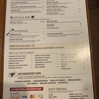 Manor Oktoberfest - Menu - German Near Me - Forest Hills, New York